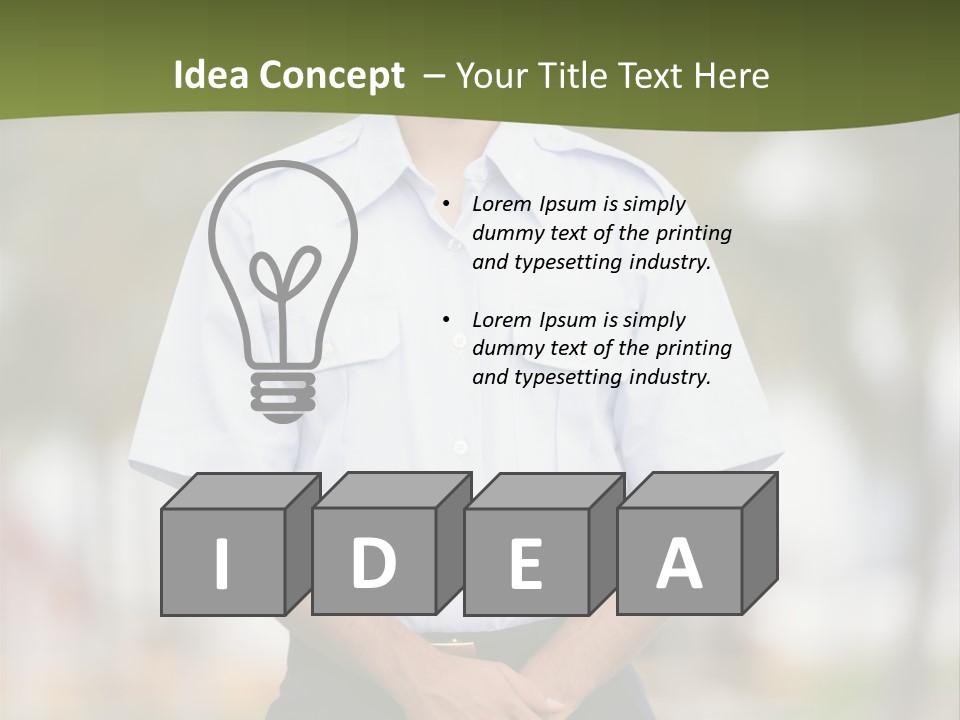 Background Agent Leaf PowerPoint Template