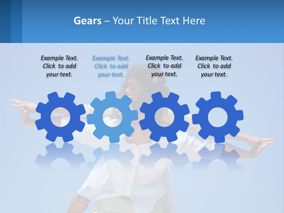 Nature Grass Blue Sky PowerPoint Template