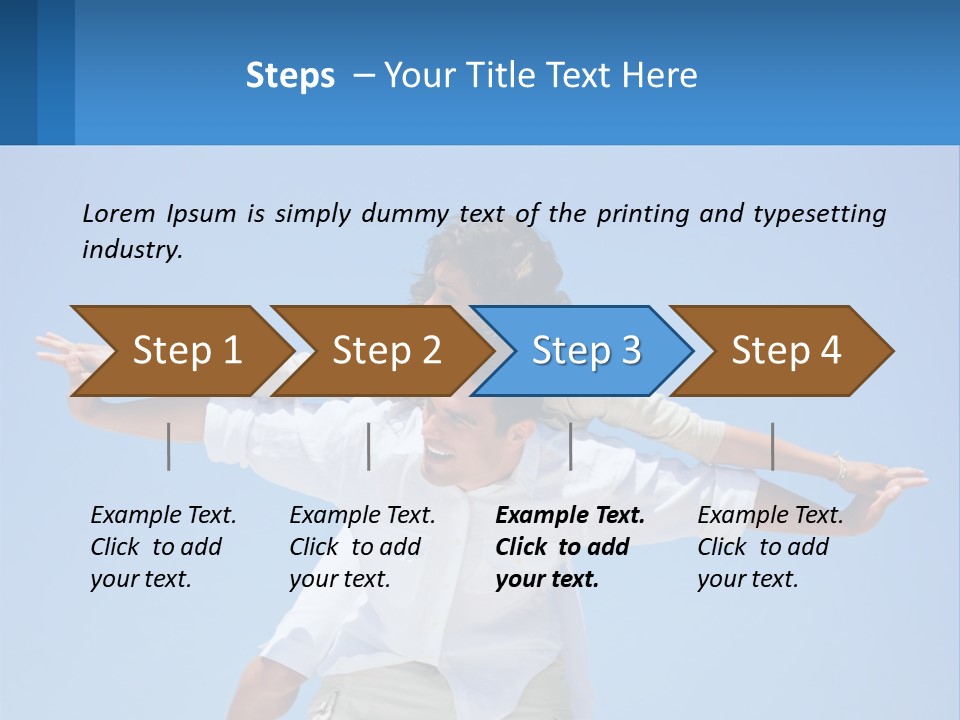 Nature Grass Blue Sky PowerPoint Template