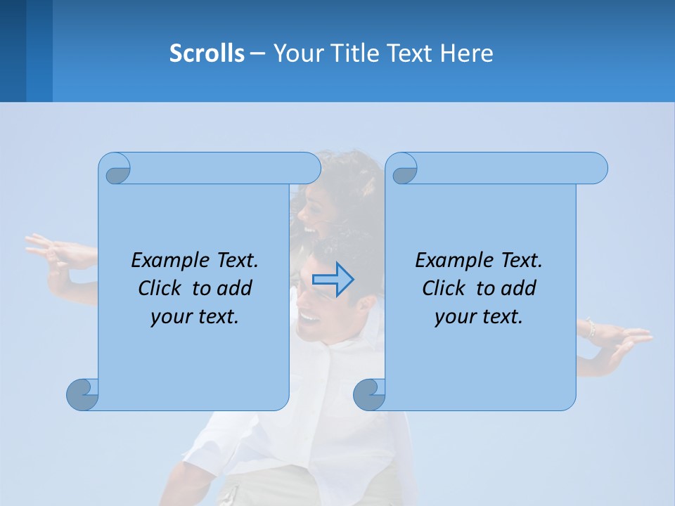 Nature Grass Blue Sky PowerPoint Template