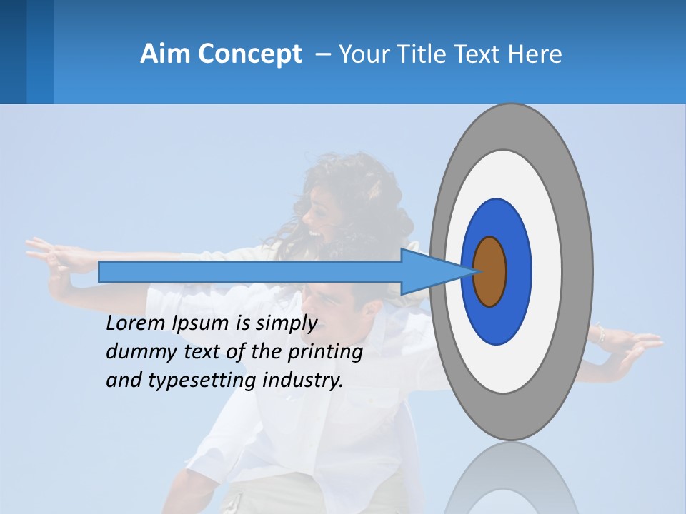 Nature Grass Blue Sky PowerPoint Template