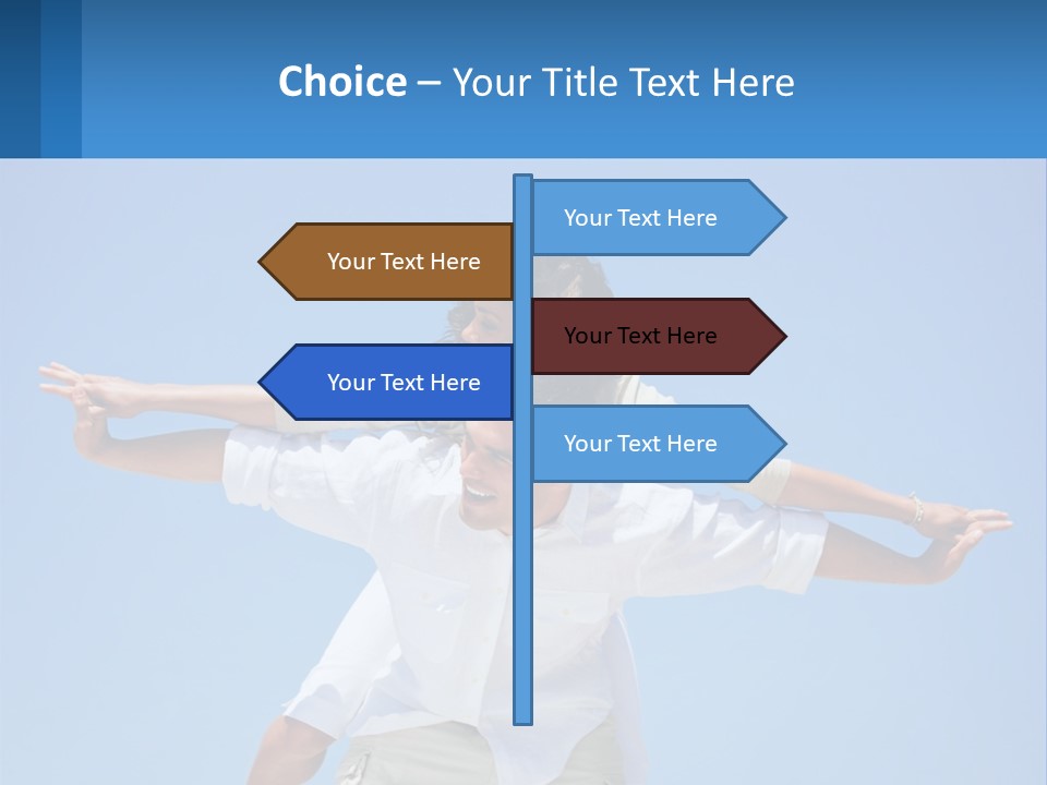 Nature Grass Blue Sky PowerPoint Template