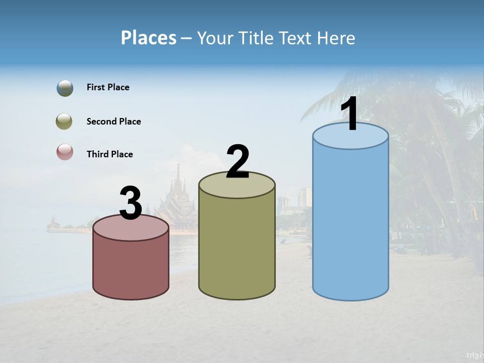 Nature Blue Sky Property PowerPoint Template