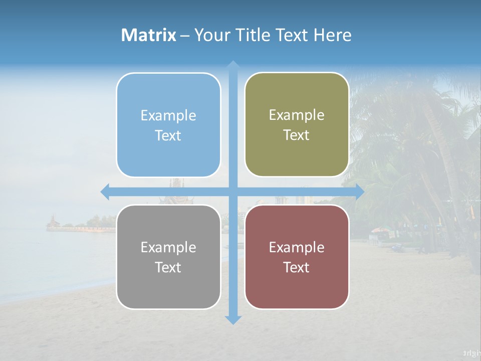 Nature Blue Sky Property PowerPoint Template