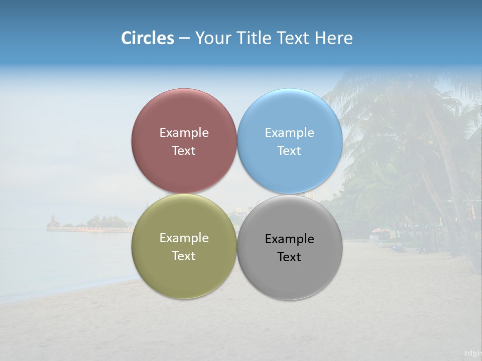 Nature Blue Sky Property PowerPoint Template