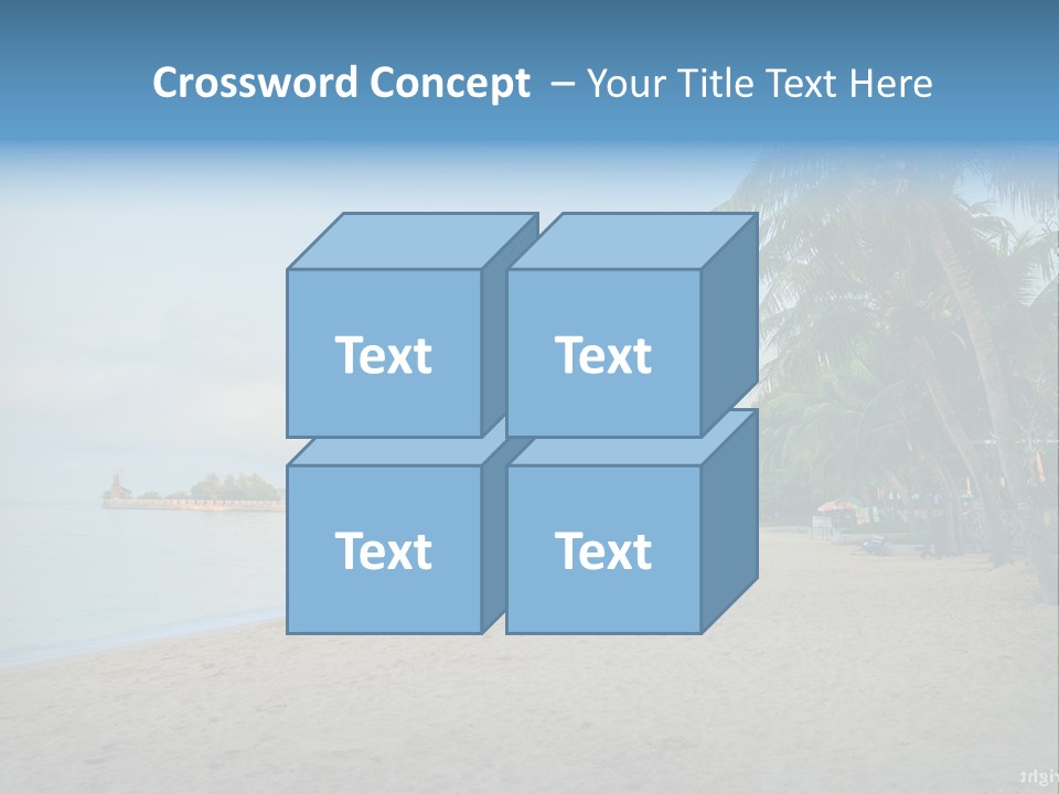 Nature Blue Sky Property PowerPoint Template