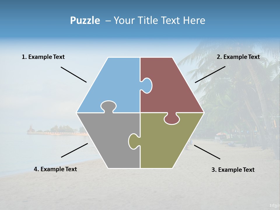 Nature Blue Sky Property PowerPoint Template