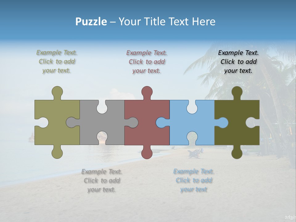 Nature Blue Sky Property PowerPoint Template