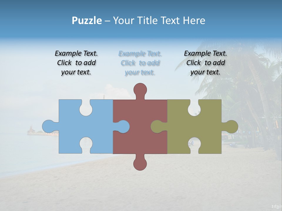 Nature Blue Sky Property PowerPoint Template