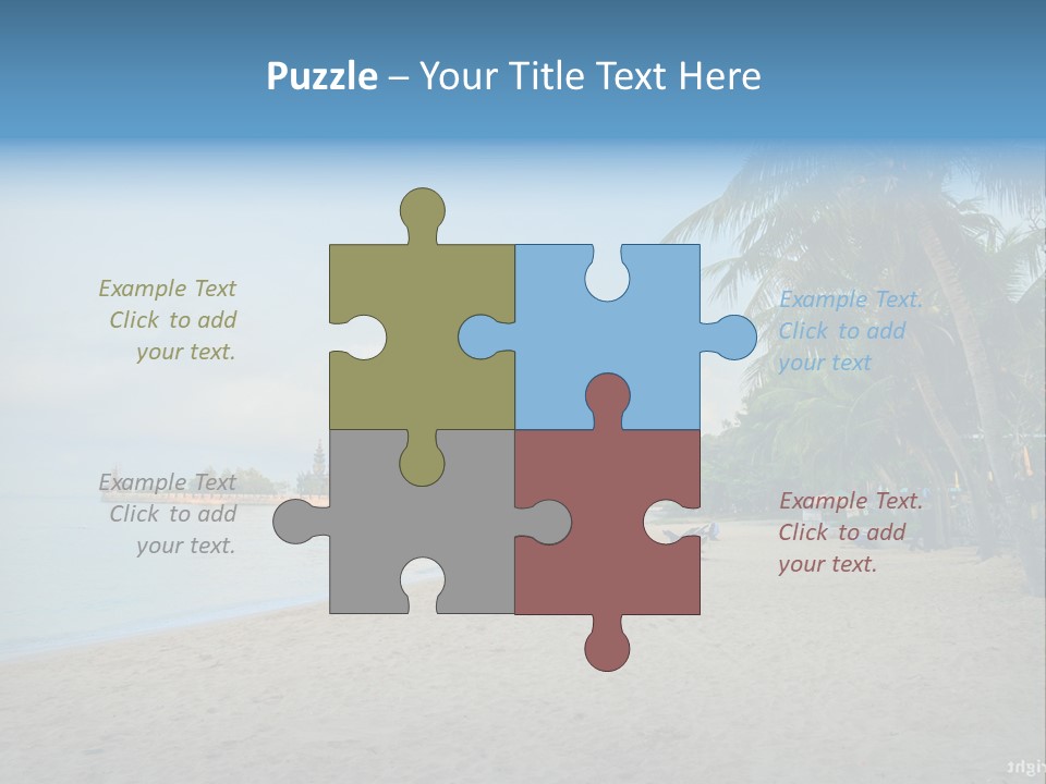 Nature Blue Sky Property PowerPoint Template