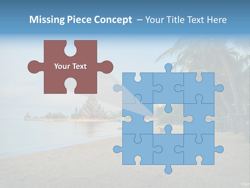 Nature Blue Sky Property PowerPoint Template