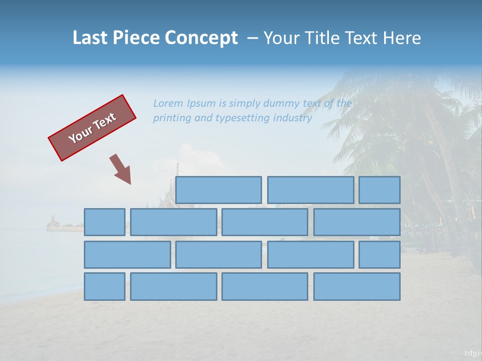 Nature Blue Sky Property PowerPoint Template