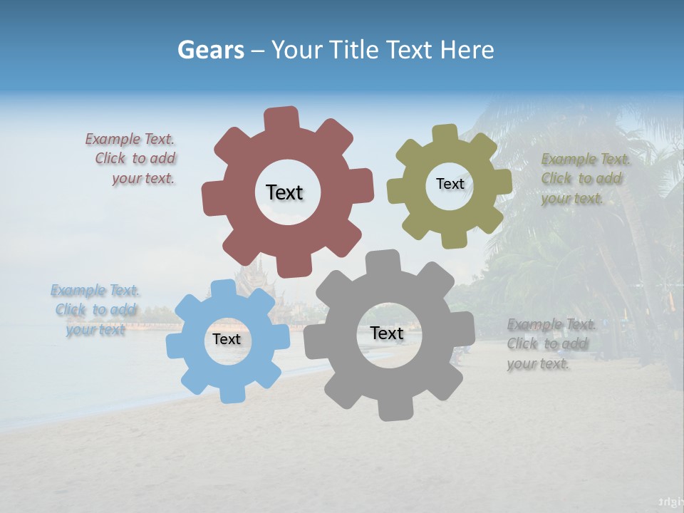 Nature Blue Sky Property PowerPoint Template