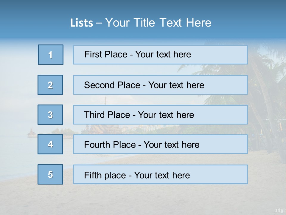 Nature Blue Sky Property PowerPoint Template