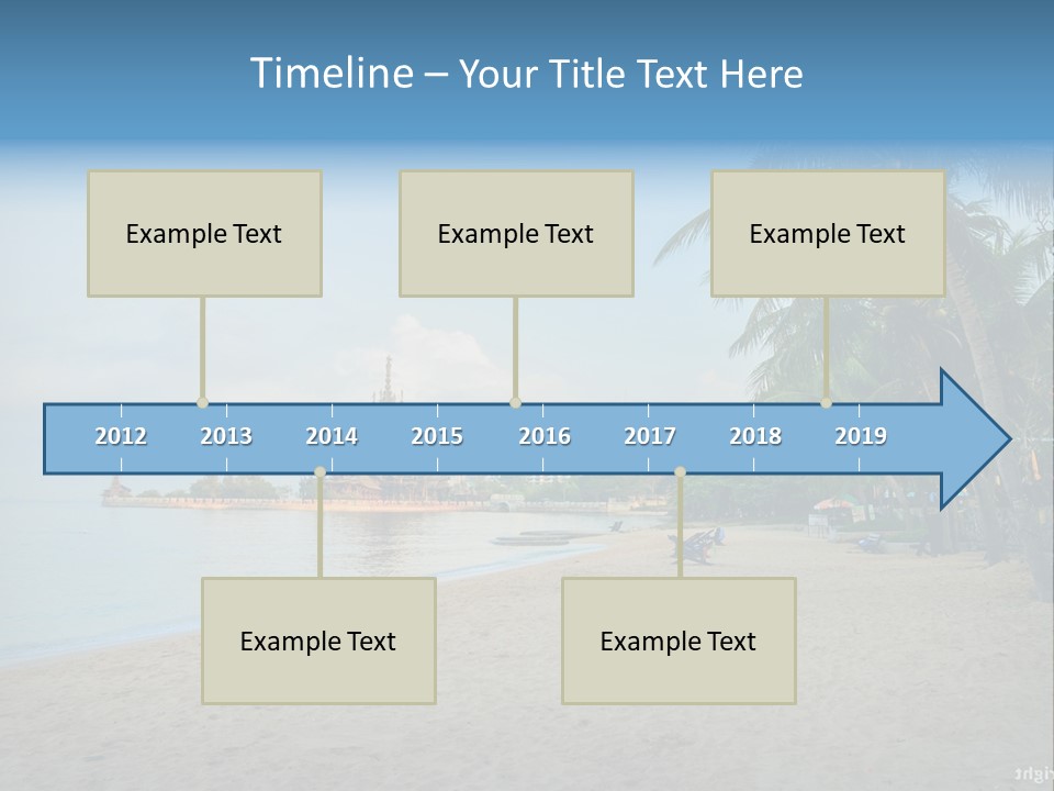 Nature Blue Sky Property PowerPoint Template
