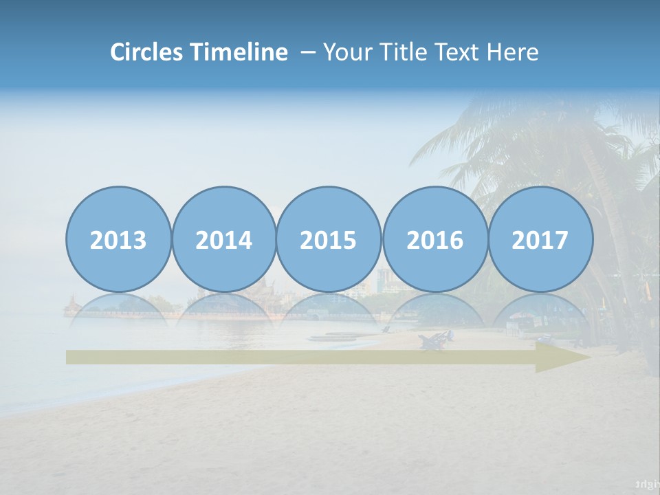 Nature Blue Sky Property PowerPoint Template