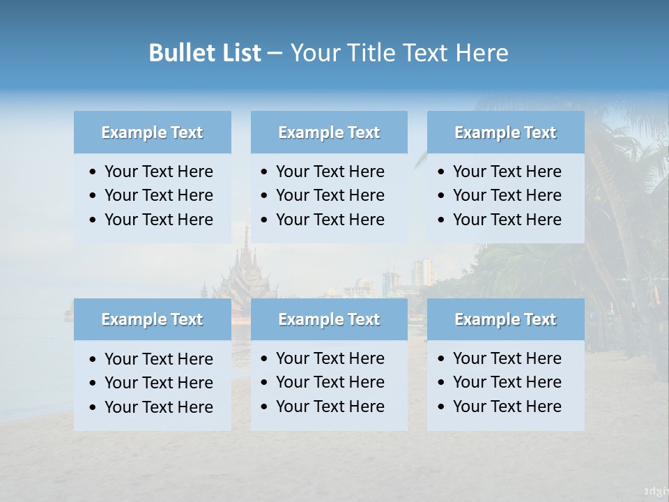Nature Blue Sky Property PowerPoint Template