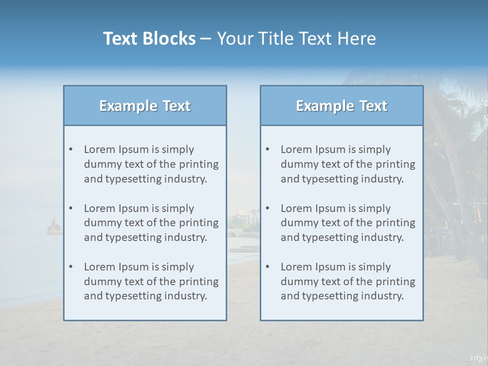 Nature Blue Sky Property PowerPoint Template