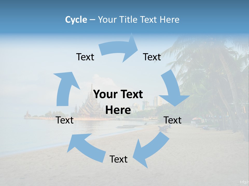 Nature Blue Sky Property PowerPoint Template