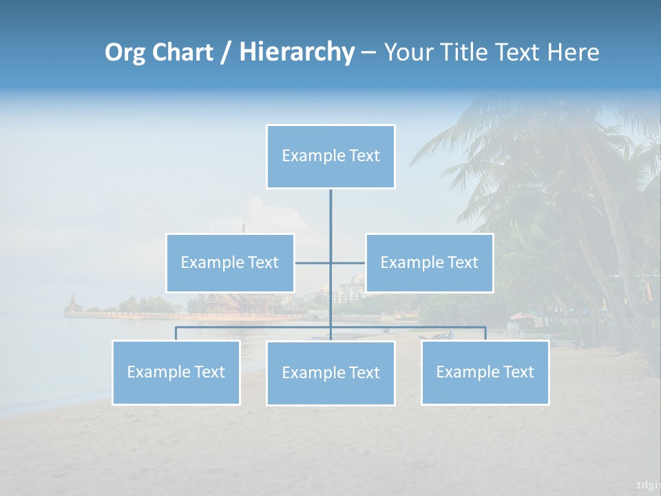 Nature Blue Sky Property PowerPoint Template