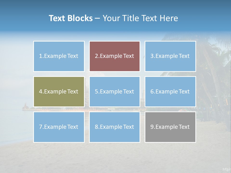 Nature Blue Sky Property PowerPoint Template