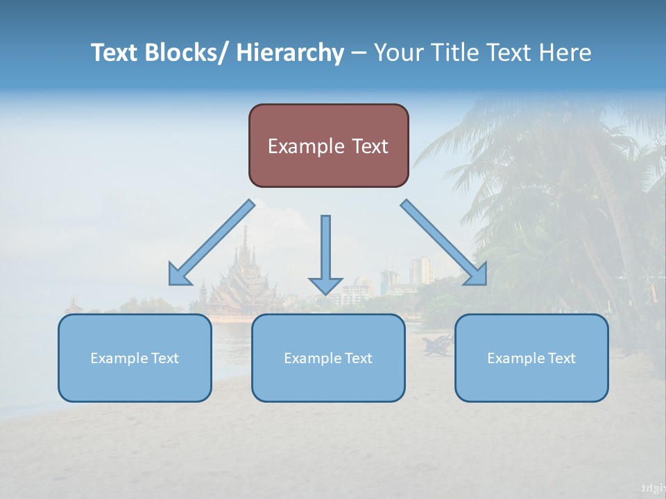 Nature Blue Sky Property PowerPoint Template