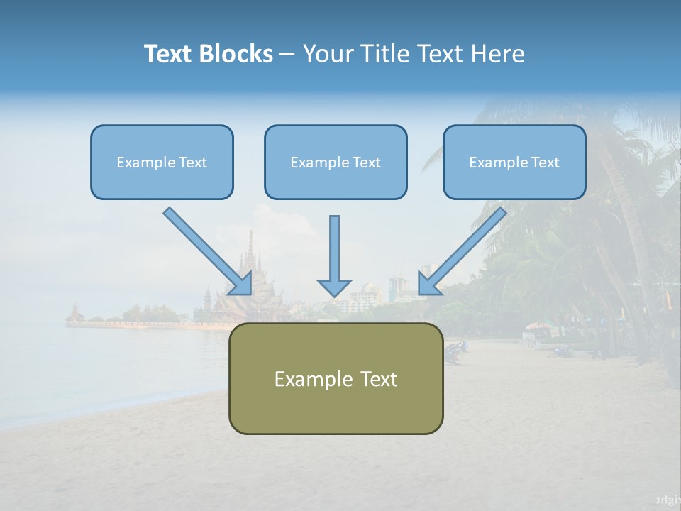 Nature Blue Sky Property PowerPoint Template