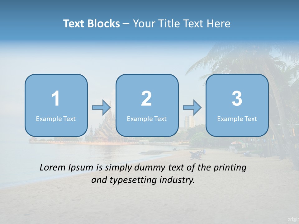Nature Blue Sky Property PowerPoint Template