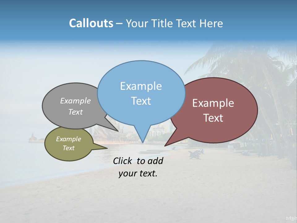 Nature Blue Sky Property PowerPoint Template