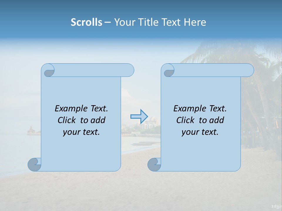 Nature Blue Sky Property PowerPoint Template