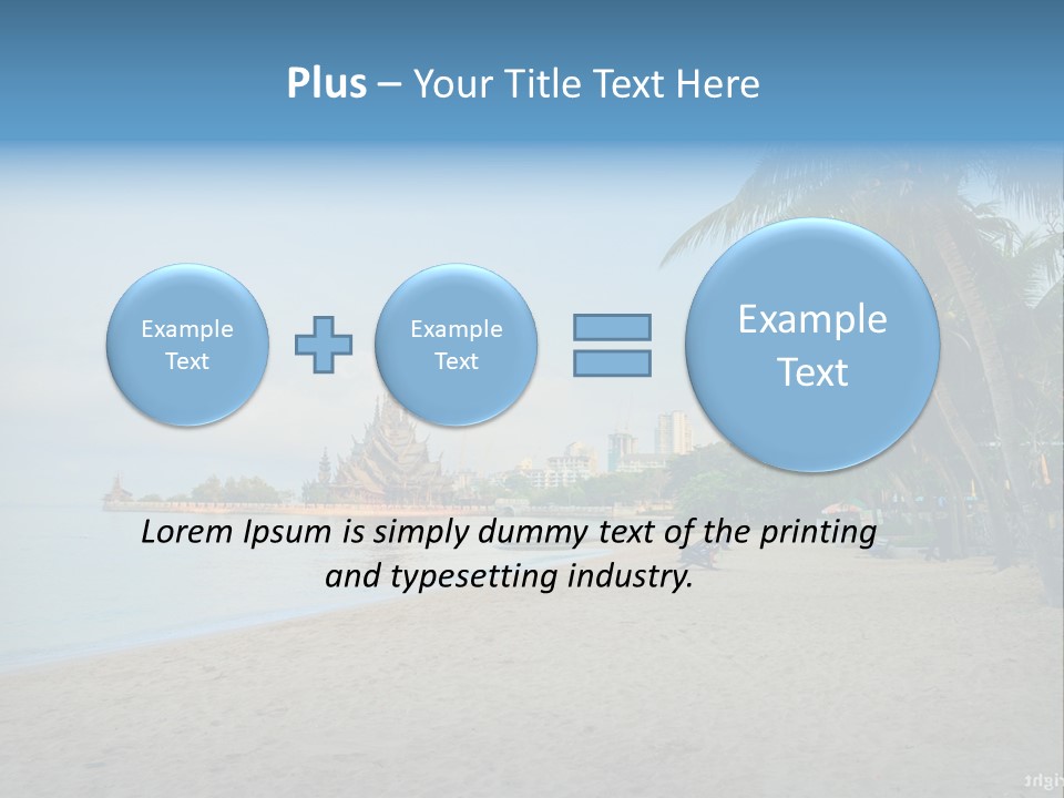 Nature Blue Sky Property PowerPoint Template