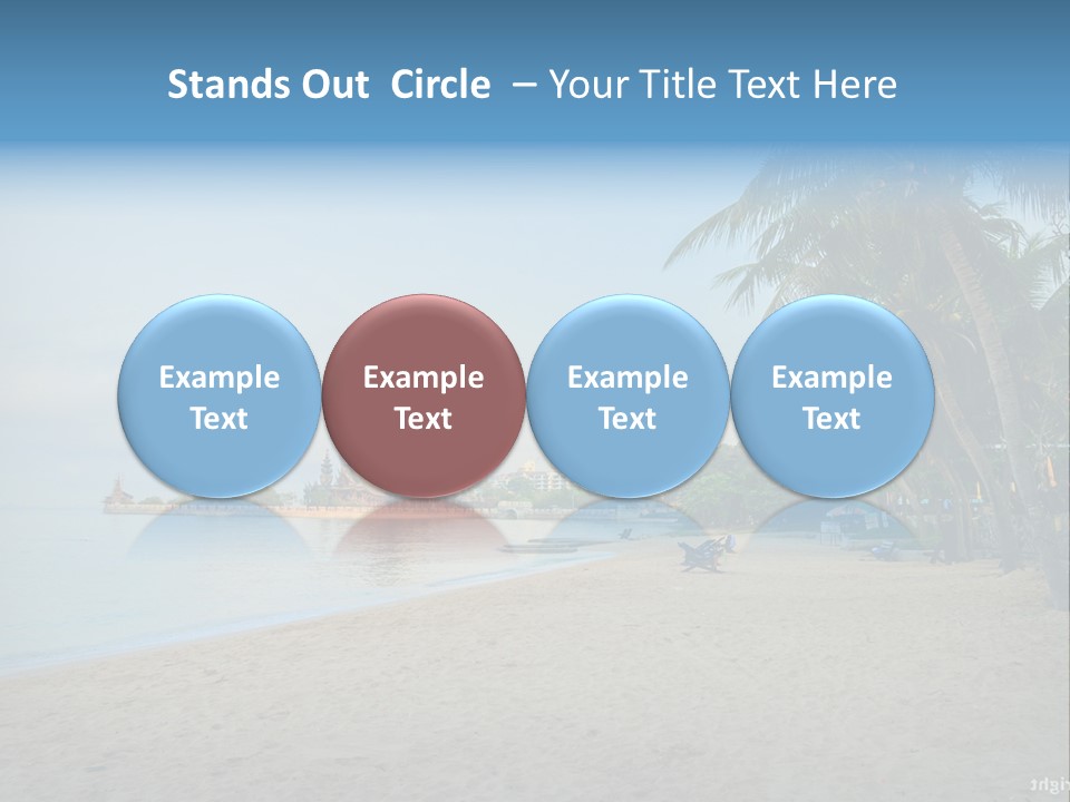 Nature Blue Sky Property PowerPoint Template