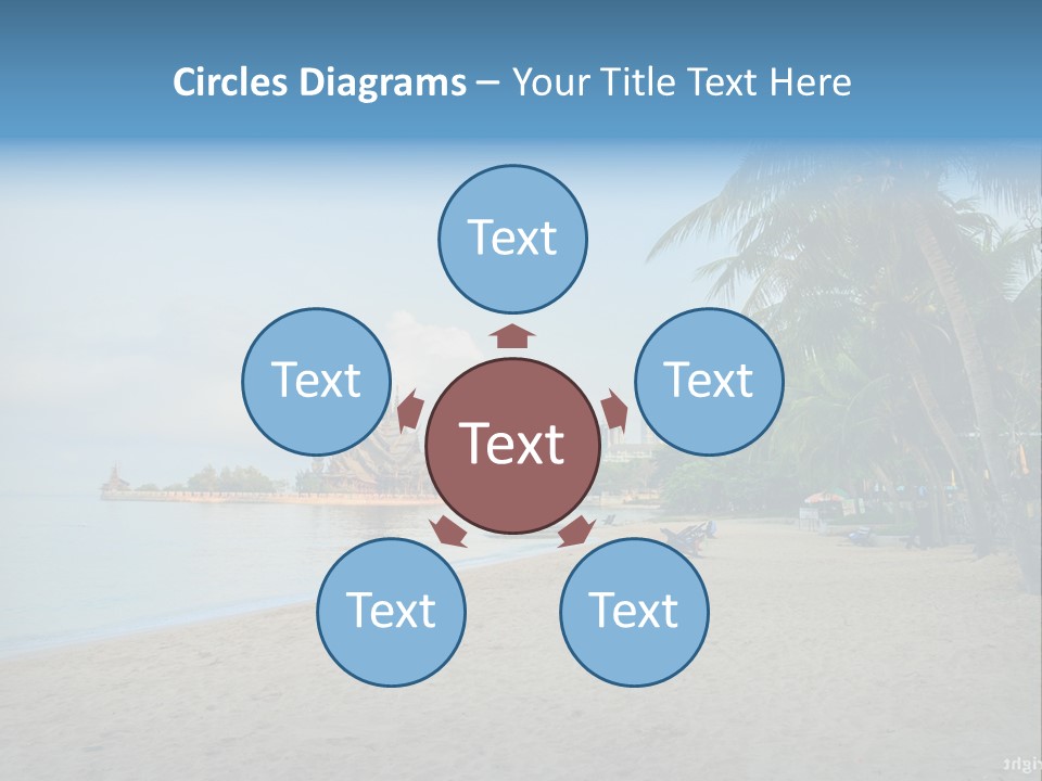 Nature Blue Sky Property PowerPoint Template