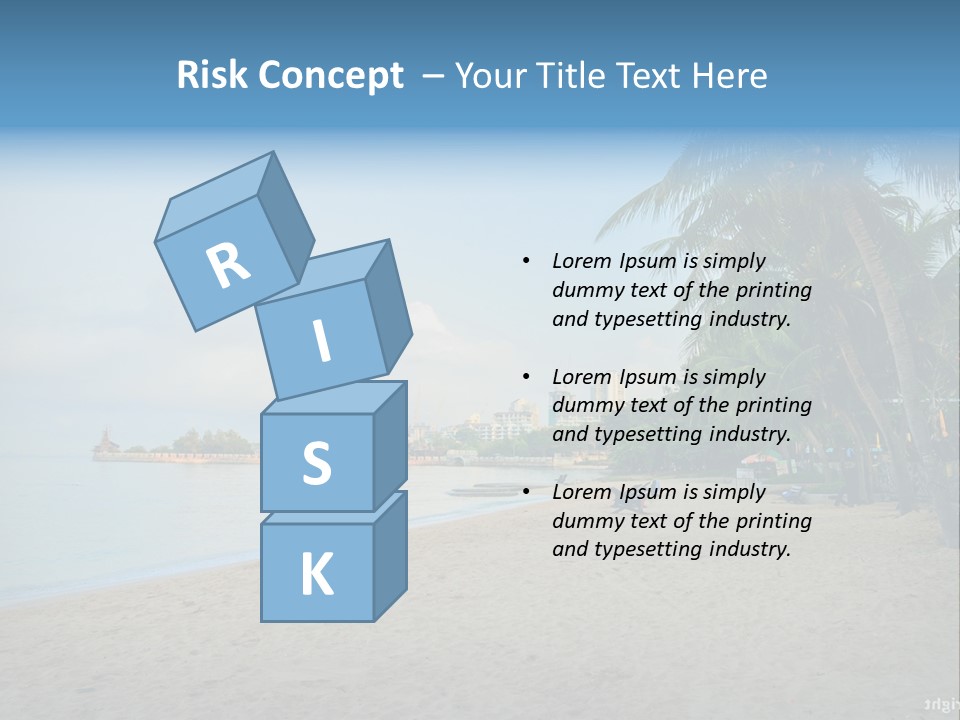 Nature Blue Sky Property PowerPoint Template