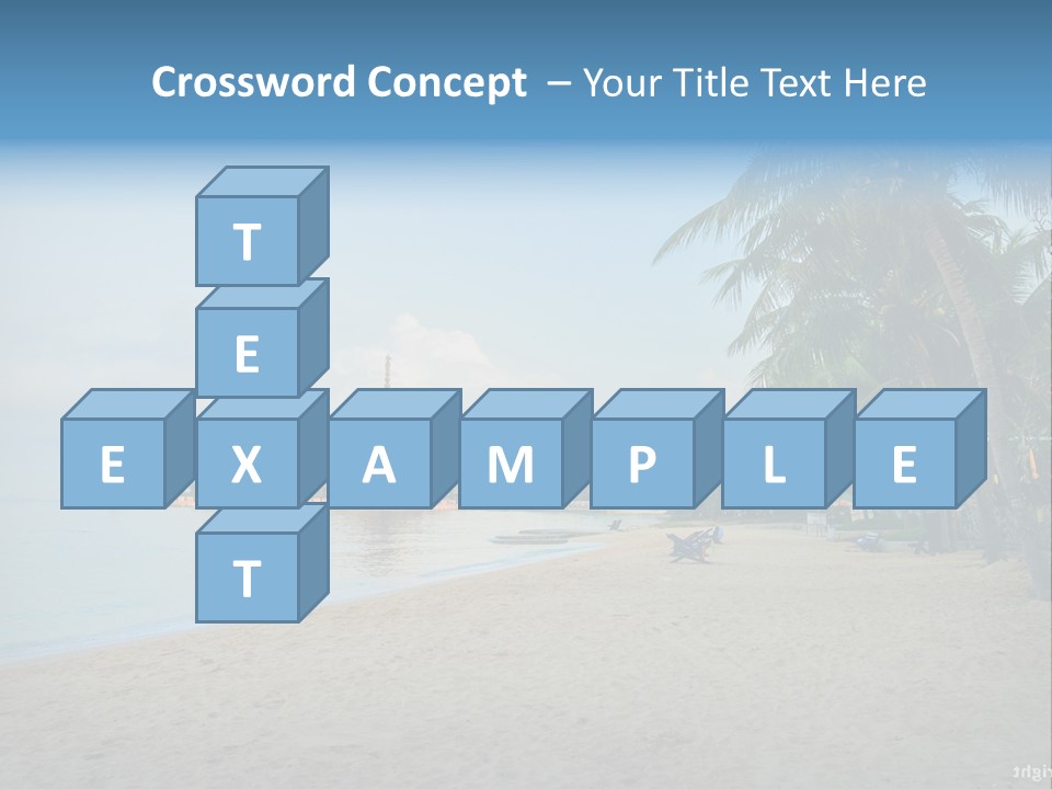 Nature Blue Sky Property PowerPoint Template