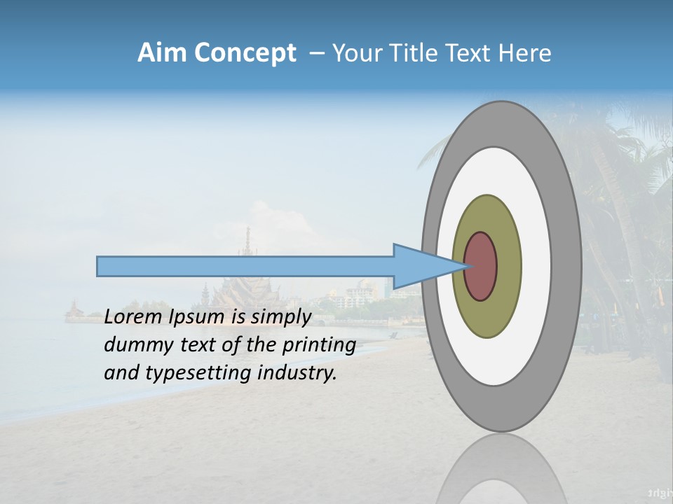 Nature Blue Sky Property PowerPoint Template