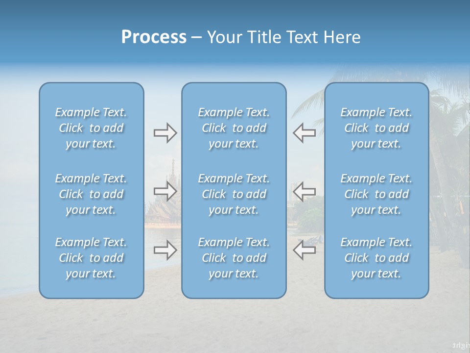 Nature Blue Sky Property PowerPoint Template