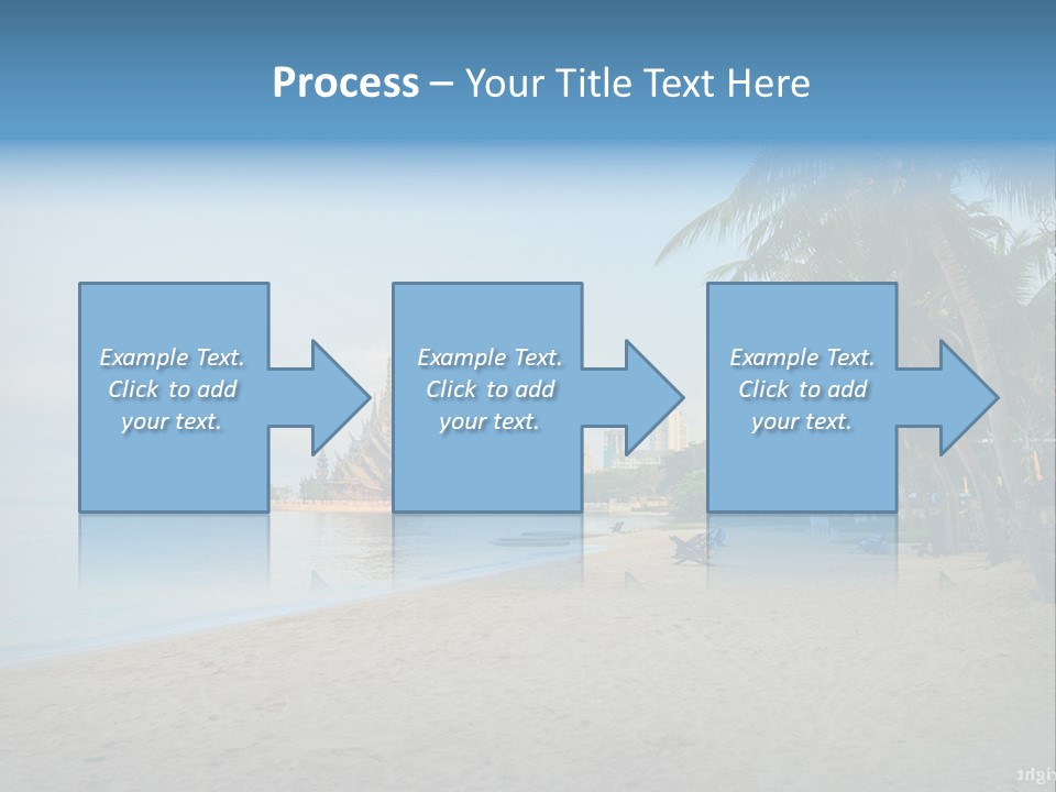 Nature Blue Sky Property PowerPoint Template