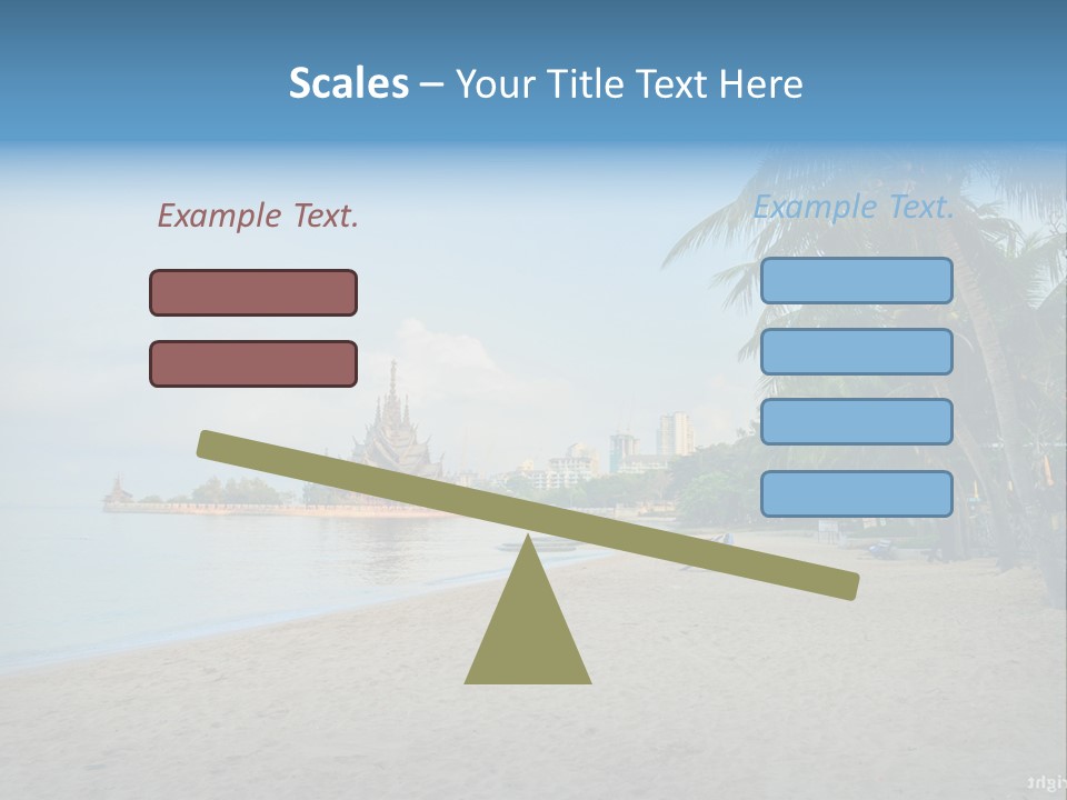 Nature Blue Sky Property PowerPoint Template