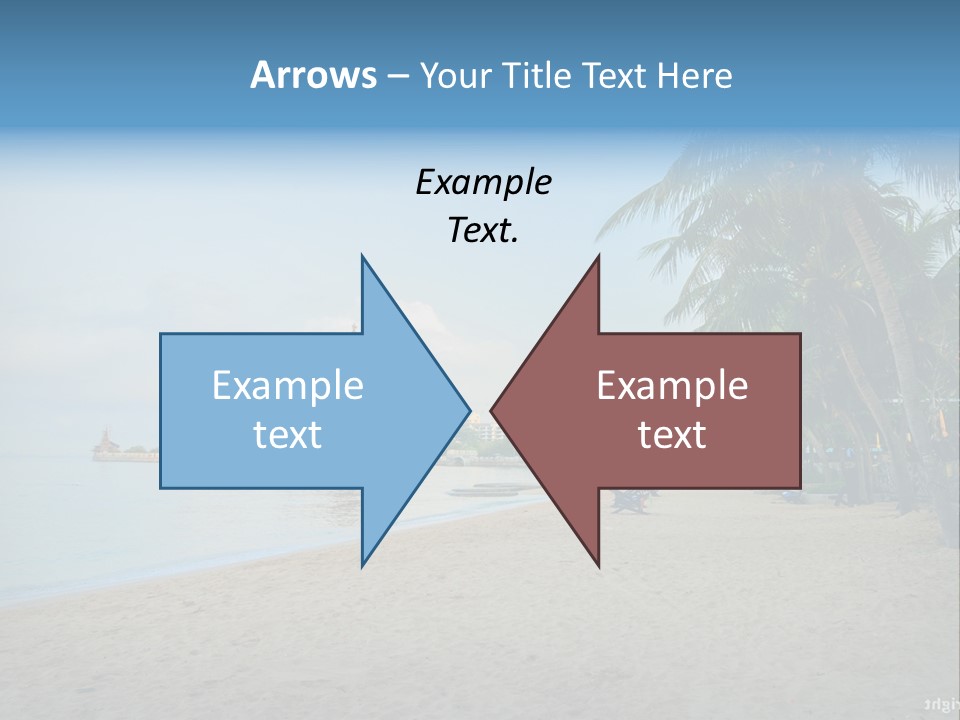 Nature Blue Sky Property PowerPoint Template