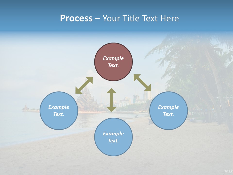 Nature Blue Sky Property PowerPoint Template