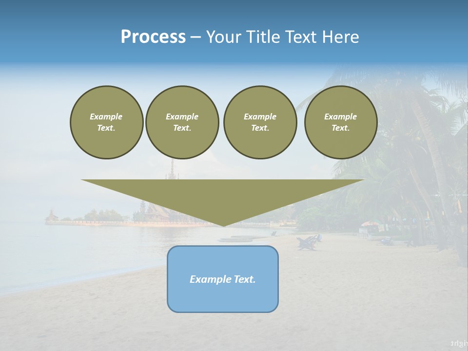 Nature Blue Sky Property PowerPoint Template