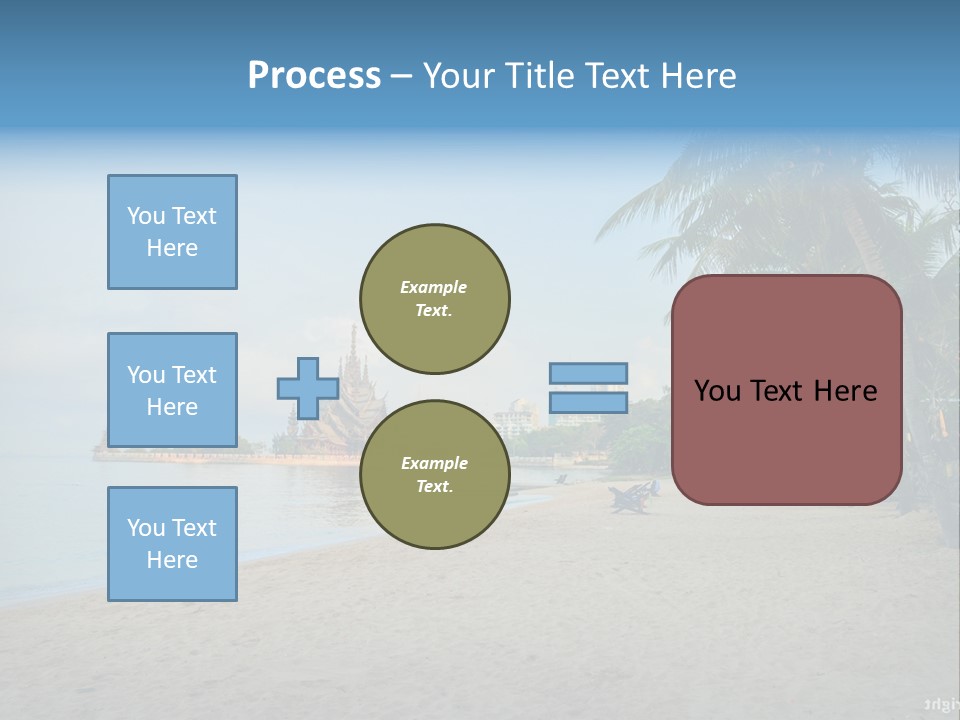 Nature Blue Sky Property PowerPoint Template