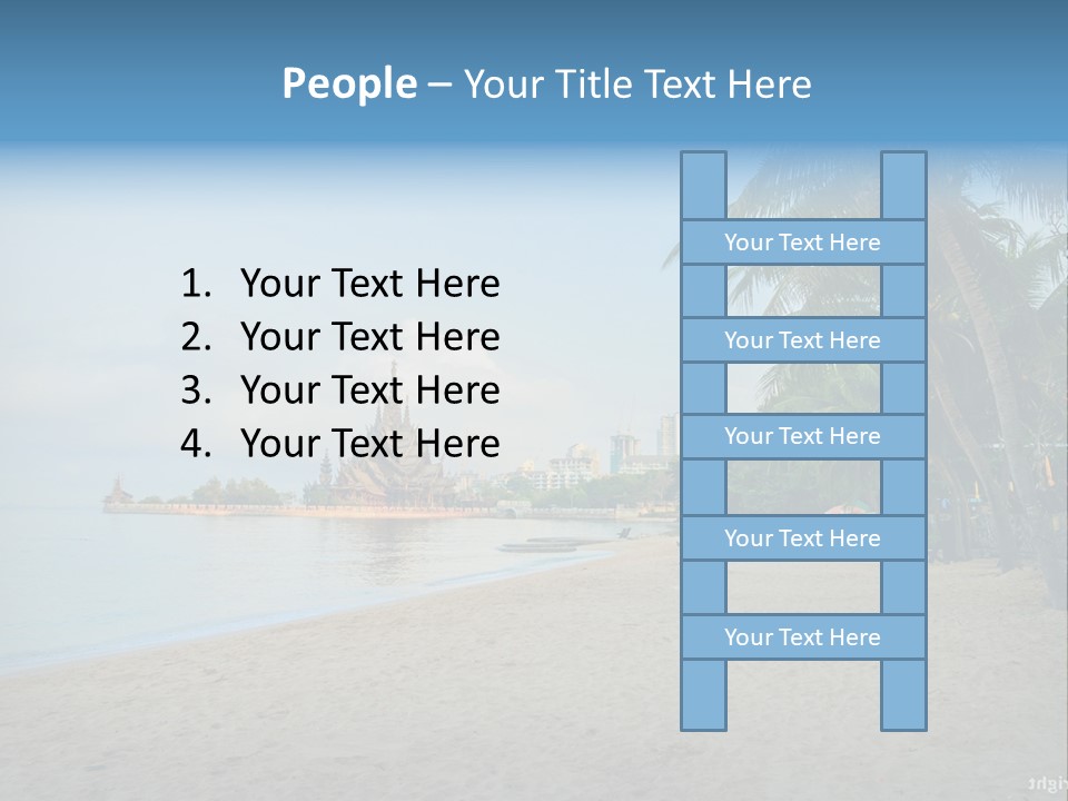 Nature Blue Sky Property PowerPoint Template