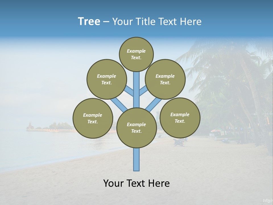 Nature Blue Sky Property PowerPoint Template