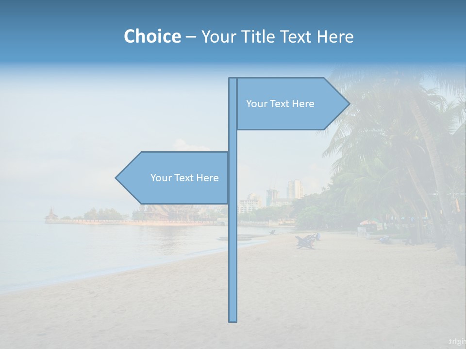 Nature Blue Sky Property PowerPoint Template