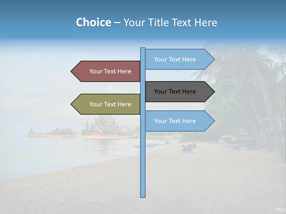 Nature Blue Sky Property PowerPoint Template