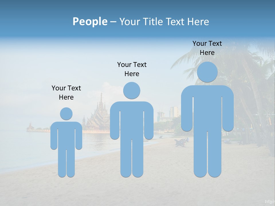 Nature Blue Sky Property PowerPoint Template