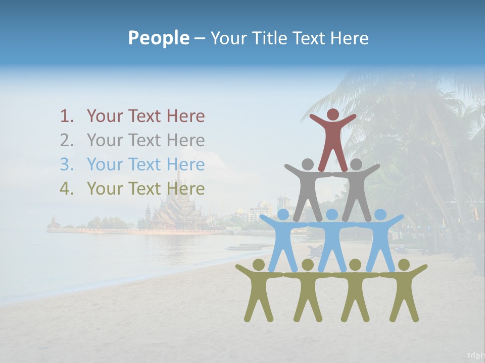 Nature Blue Sky Property PowerPoint Template