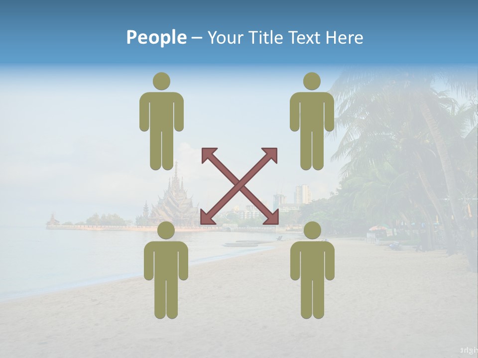 Nature Blue Sky Property PowerPoint Template